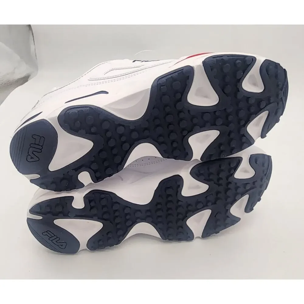 Fila Men's Ray Tracer Sneaker Shoes 1RM00661-125 White/Navy/Red Size US 11